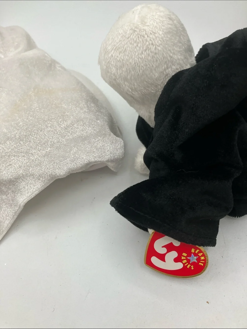 Ty Plush Sheets Ghost and creeper Skeleton Beenie babies Duo - White & Black